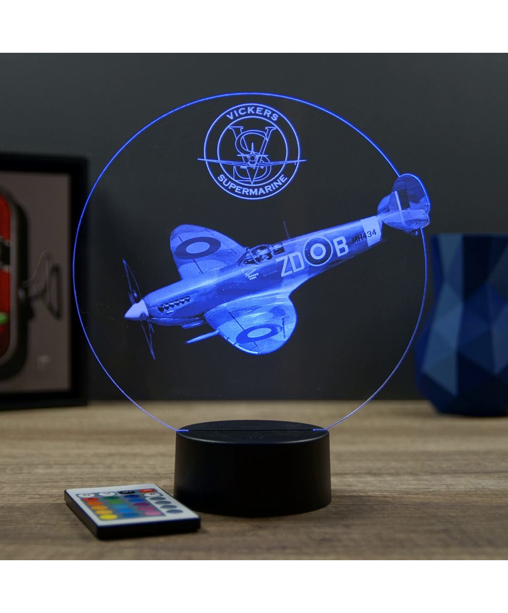 Lampe 3D Illusion – Avion De Chasse Mirage 3E – JNB-Maker, Lampe à Poser
